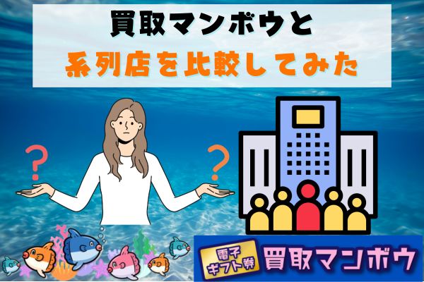 買取マンボウと系列店を比較してみた