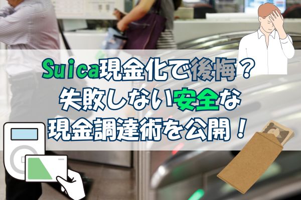 Suica現金化で後悔？失敗しない安全な現金調達術を公開！